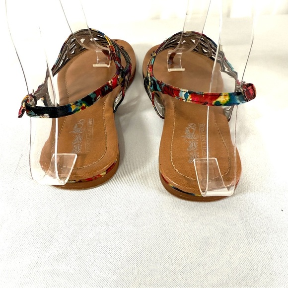 Coach and Four multi colored print sandals - Picture 3 of 7